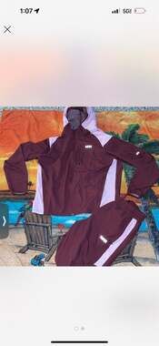 Men's Athletic Warm Up Jacket and Pants Set -